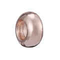 Distanziatore a foro largo in oro rosa lucido con motivo a fiori per gioielli fai da te - taglia standard / Perlina Distanziatrice Lucida Oro Rosa (028)