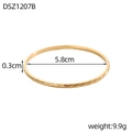 Detailweergave van een 18K gouden armband met tarwebladpatroon en 0,3 cm breedte maat - Gouden Tarwepatroon (DSZ1207B)