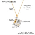 Silver and gold stainless steel book locket with Best Mom Ever engraving - Gold Necklace-Mom Style