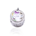 Breloque licorne colorée avec cœurs évidés et émail pour bracelets bijoux DIY - Pendentif Rond Licorne