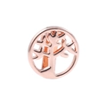 Rose gold tree of life metal charm with hollow design for 10mm DIY slider bracelets - Rose Gold Tree of Life