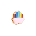 Rainbow and cloud charm bead in gold finish for 10mm DIY stainless steel bracelets - Gold Rainbow Cloud