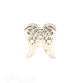 Golden angel wing slider charm for 10mm stainless steel mesh or silicone bracelets - Gold Angel Wings