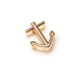 Polished golden anchor charm accessory for stainless steel DIY mesh bracelets - Gold