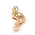 Goldener Flamingo Anhänger für DIY Armbänder aus Edelstahl, modisches Schmuckzubehör - Flamingo Form (A21)