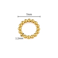 Goldener 7mm Perlenring-Verbinder mit 1,2mm Kugeln für DIY-Schmuckherstellung - 18K Gold Runder Ring (1.2x7mm)