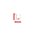 Bélière en acier inoxydable argenté pour bijoux DIY, dimensions 9 mm x 4 mm de hauteur - Bélière 4x9mm