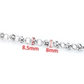 Chaîne à billes en acier inoxydable poli de 8mm et 8,5mm pour bijoux DIY créatifs - Chaîne à Billes Transversale(B9999)