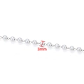 3mm white pearl chain with silver metal links for DIY necklace and bracelet jewelry - Artificial Pearl Chain (3mm) / Steel