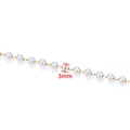 Golden stainless steel chain with 3mm white pearls for DIY jewelry making - Artificial Pearl Chain (3mm) / 18K Gold