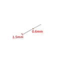 Silver stainless steel T-head pins 1.5mm head 0.6mm thickness DIY jewelry accessories - Gold 0.6x20mm / T Pins