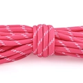 5mm bright pink braided nylon cord for DIY jewelry and multi-purpose outdoor usage - Rose Red