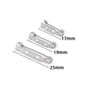 Spille da balia in acciaio inossidabile argento da 17mm, 19mm e 25mm per creazione gioielli - Stile 17 (A2450) / Color Acciaio