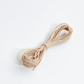 Light beige braided DIY wax cotton cord roll for handmade jewelry and necklaces - Khaki 0.8mm Waxed Cord (5m)