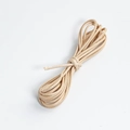 Creamy beige braided wax cord bundle for DIY bracelet and necklace weaving craft - Khaki 1.5mm Waxed Cord (5m)
