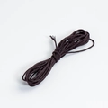 Dark brown twisted suede cord for DIY jewelry making and handmade bracelet weaving - Black Coffee 1.0mm Hand-twisted Cotton Thread (5m)
