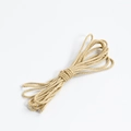 Braided cord in natural beige for DIY jewelry making handmade bracelet and necklace - Khaki 1.2mm Hand-twisted Cotton Thread (5m)