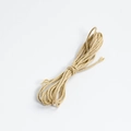 Light brown twisted cotton wax cord bundle for DIY jewelry and handmade crafts - Khaki 1.5mm Hand-twisted Cotton Thread (5m)