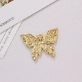 Exquisite gold butterfly pendant with intricate hollow engraving for DIY jewelry - Gold Hollow Carved Style (1#)