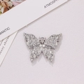 Elegant silver butterfly pendant with hollow relief pattern for DIY jewelry making - Silver Hollow Carved Style (2#)