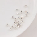 Perline occhio del diavolo argento con anello per gioielli fai da te fatti a mano - 3mm / Argento Bianco