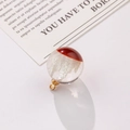 Luminous resin cloud pendant with jellyfish design and golden metal ring - Large / Jellyfish Red Decoration (2#16mm)