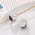 Perle pendentif en résine nuage lumineux avec base noire pour bijoux DIY - Perle de Vue Nuage avec Trou (19#)