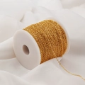 Chaîne en cuivre plaqué or 1,5mm sur bobine pour création de bijoux DIY - 1 Mètre / 18K