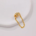 Minimalistischer 14k vergoldeter Magnetverschluss mit Kette für DIY-Schmuck - 18k Gold Hamburger-Verschluss-7mm