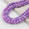 Lavendelviolette Achat-Rundperlen für DIY-Schmuck in verschiedenen Größen - Große Packung / Extra groß / Beige Jade Typ 80