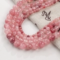 Polished rose quartz beads in 4mm to 10mm sizes for DIY jewelry making with pouch - 12mm (30 Pieces) / Dark Persian Jade (Style 56)