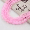 Pink ice silk jade loose beads for jewelry making in various sizes from 4mm to 12mm - 12mm (30 Counts) / Pink (Style 88)