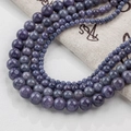 Natürliche lila Sugilith-Edelsteinperlen in verschiedenen Größen für DIY-Schmuck - Beige Jade - 83 Stück / 12mm (30 Stück)