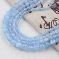Light blue translucent round ice silk jade beads in various sizes for DIY jewelry - Light Blue (96款) / 4mm (10 Counts)