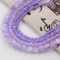 Lavender purple natural jade beads for DIY jewelry in various sizes from 4mm to 10mm - Lavender Purple (Style 98) / 4mm (10 Counts)