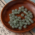 Round translucent light green glass jade beads for DIY handmade jewelry crafting - 10# Cyan Green