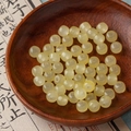 Translucent pale yellow abacus beads for DIY jewelry making on vintage wood tray - 11# Bright Yellow