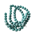 Sky blue turquoise beads with black spiderweb patterns for DIY jewelry making - Turquoise - Style 140 (Greenish)
