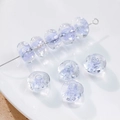 12mm light purple wavy lampwork glass beads for DIY bracelet and necklace making - (1 Piece) / Light Purple Spiral (24#)