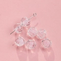 Clear 10/12mm pumpkin lampwork glass beads with spiral texture for DIY jewelry crafts - 12# Pure Clear (10mm)