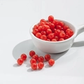 Polished 8mm red resin round beads with gold-gilt details for DIY jewelry making - 10 Pieces Pack / 8mm Gilded Bright Red