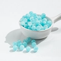 Sky blue translucent 8mm cat eye beads for DIY handmade bracelets and necklaces - 8mm / 10 Beads / Gilded Sky Blue