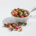 Colorful 10mm resin beads with natural stone texture for DIY jewelry and bracelets - 8 Mixed Colors