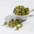 Olive green cat eye effect resin beads for handmade jewelry making and DIY crafts - 10mm Grass Green Cat Eye