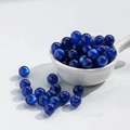Deep blue 10mm cat-eye resin beads with silk luster for handmade jewelry DIY crafts - 10mm Dark Blue Cat Eye