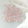 Pink and green gradient teardrop frosted beads for DIY jewelry making and hair accessories - 20 Pieces Set / Gradient Pink Green