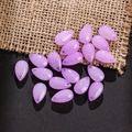 Translucent purple teardrop glass petals for handmade DIY jewelry hair accessories - 20 Pieces Set / Jade Purple