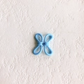 Lichtblauwe legering kraal in de vorm van een strik voor DIY sieraden accessoires - Blauw