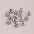 Polierte versilberte Zwischenperlen für DIY-Schmuckherstellung und Halsketten-Handwerk - 4mm / Weißgold