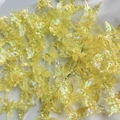 DIY butterfly pendant in iridescent lemon yellow finish for jewelry making - 25.5*24*10mm / Yellow